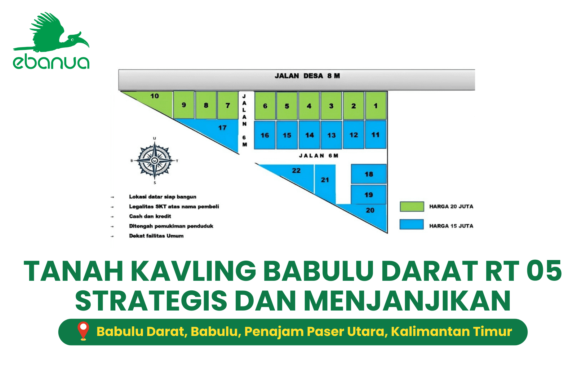 TANAH KAVLING BABULU DARAT RT 05 