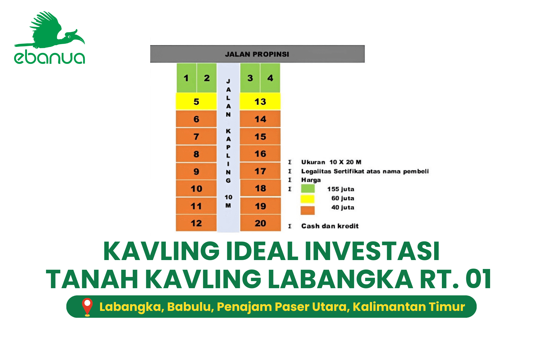 TANAH KAVLING LABANGKA RT.01