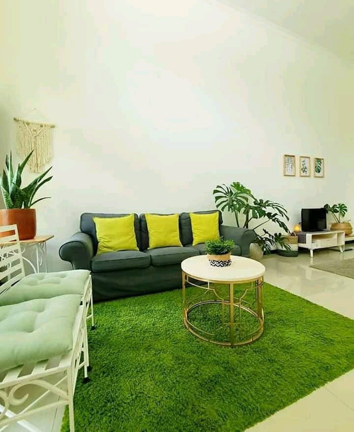 Lantai Hijau Rumput Sintetis